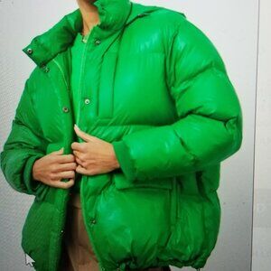 Rails Pacey Hooded Puffer Coat in Shamrock Women’s size M Oversized